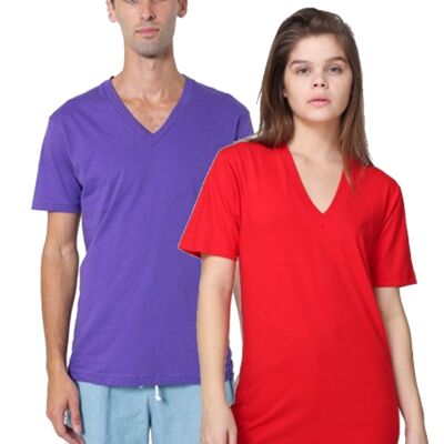 American Apparel Unisex Fine Jersey Short-Sleeve V-Neck Thumbnail