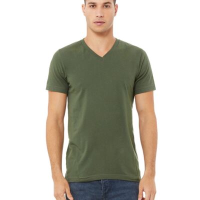 Bella Unisex 4.2 oz. V-Neck Jersey T-Shirt Thumbnail