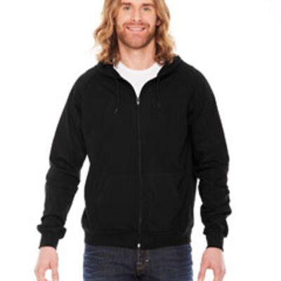 Unisex Fine Jersey Zip Hoodie Thumbnail