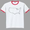 Ultra Cotton ® Ringer T Shirt Thumbnail